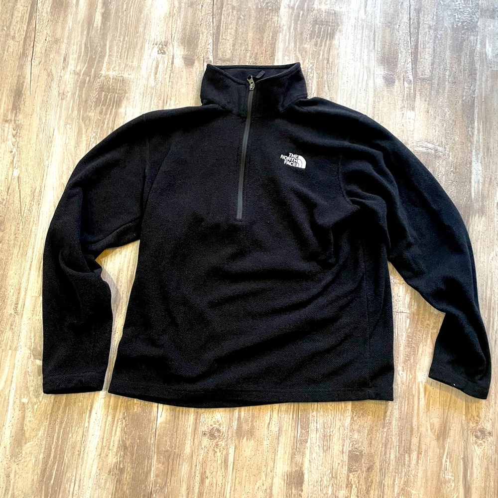 North Face quarter zip lightweight fleece. Very soft!!!